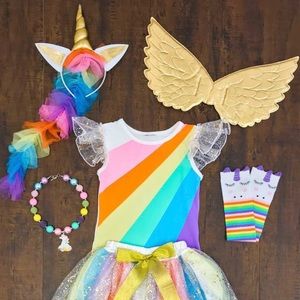 Unicorn costume size xxl (7/8) girls